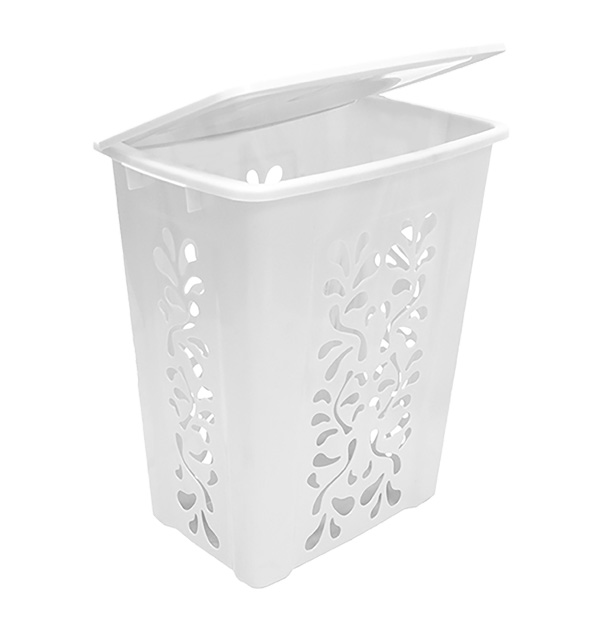 Tall Laundry Hamper Lid White - Gracious Living Corporation